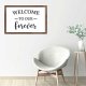 Funny Vintage Wooden Frame Sign 8x12 Inch,Welcome to Our Forever Farmhouse Wooded Sign for Home Entrance Decor Ready to Hang Wall Art Holiday Sign Gifts
