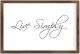 Funny Vintage Wooden Frame Sign 8x12 Inch,Live Simply Farmhouse Wooded Sign for Home Entrance Decor Ready to Hang Wall Art Holiday Sign Gifts