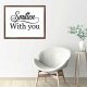 Funny Vintage Wooden Frame Sign 16x20 Inch,Smitten with You Farmhouse Wooded Sign for Home Entrance Decor Ready to Hang Wall Art Holiday Sign Gifts
