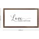 Funny Vintage Wooden Frame Sign 12x22 Inch,Love Builds A Happy Home Farmhouse Wooded Sign for Home Entrance Decor Ready to Hang Wall Art Holiday Sign Gifts