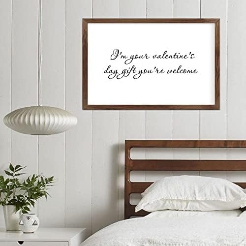 Farmhouse Rustic Wood Framed Signs 8x12 Inch, Your Valentine Day Gift You Welcome Wooden Sign with Frame Wood Sign Wall Plaque Art for Kitchen Dinning Room Home Decor