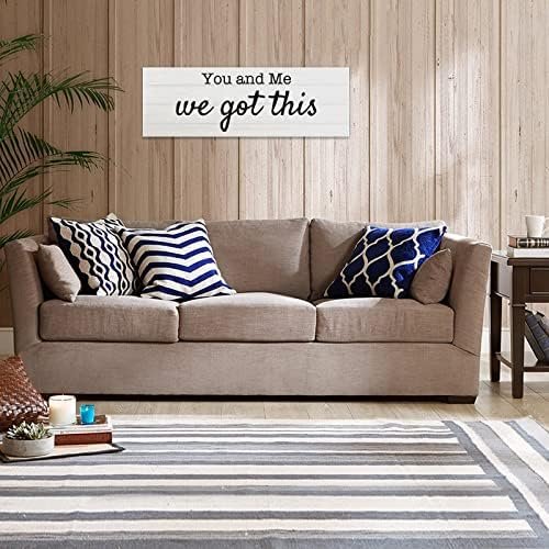 You and Me We Got This Wood Plaque Wooden Farmhouse Quote Rustic Country Barn Custom Made Wedding Gift 24x8 inch