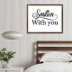 Funny Vintage Wooden Frame Sign 16x20 Inch,Smitten with You Farmhouse Wooded Sign for Home Entrance Decor Ready to Hang Wall Art Holiday Sign Gifts