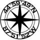 Compass Star Personalized Metal Signs  for Indoor Outdoor Front Door Hanger Metal Wall Art Home Decor