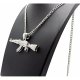 Mens ICED Out Machine Gun AK47 Chopper,Uzi Weapon, Hand Gun Pendant Box, Rope, Cuban Chain 3 Necklace Set