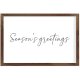 Funny Vintage Wooden Frame Sign 8x12 Inch,Season Greetings Farmhouse Wooded Sign for Home Entrance Decor Ready to Hang Wall Art Holiday Sign Gifts