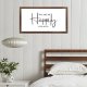 Funny Vintage Wooden Frame Sign 12x22 Inch,You are My Happily Ever After Farmhouse Wooded Sign for Home Entrance Decor Ready to Hang Wall Art Holiday Sign Gifts
