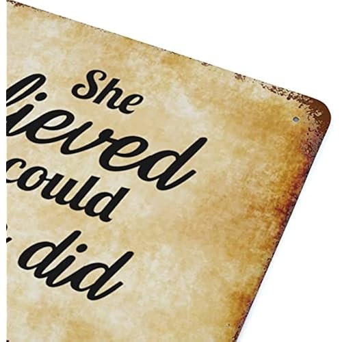 Metal Tin Sign with Saying Retro Man Cave Aluminum Tin Metal Signs for Indoor Outdoor Wall Art Home Decor Hanging Poster Housewarming Gift 8"x12"
