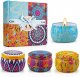 Scented Candles Gifts Set for Women, Aromatherapy Candles for Home Scented, Upgraded Large Tin of Soy Candle Lavender Candle Birthday Gifts for Women Mom Bath Spa Meditation Valentine Gifts Candles