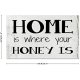 Wooden Signs Home is Where Your Honey is Custom Rustic Wood Sign Wood Gift 20x12 inch