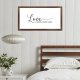 Funny Vintage Wooden Frame Sign 12x22 Inch,Love Builds A Happy Home Farmhouse Wooded Sign for Home Entrance Decor Ready to Hang Wall Art Holiday Sign Gifts