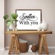 Funny Vintage Wooden Frame Sign 16x20 Inch,Smitten with You Farmhouse Wooded Sign for Home Entrance Decor Ready to Hang Wall Art Holiday Sign Gifts