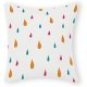 Color Dots Pillow Cover with Zipper Cotton 16x16 Inch Farmhouse Pillow Cover for Office Car Decor Funny Pillow Cover for Women Girls,Wedding Pillow Gifts