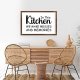 Funny Vintage Wooden Frame Sign 8x12 Inch,in This Kitchen We Make Messes and Memories Farmhouse Wooded Sign for Home Entrance Decor Ready to Hang Wall Art Holiday Sign Gifts