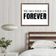 Funny Vintage Wooden Frame Sign 16x20 Inch,We Decided On Forever Farmhouse Wooded Sign for Home Entrance Decor Ready to Hang Wall Art Holiday Sign Gifts