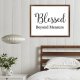 Funny Vintage Wooden Frame Sign 16x20 Inch,Blessed Beyond Measure Farmhouse Wooded Sign for Home Entrance Decor Ready to Hang Wall Art Holiday Sign Gifts