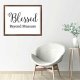 Funny Vintage Wooden Frame Sign 16x20 Inch,Blessed Beyond Measure Farmhouse Wooded Sign for Home Entrance Decor Ready to Hang Wall Art Holiday Sign Gifts