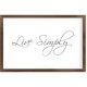Funny Vintage Wooden Frame Sign 8x12 Inch,Live Simply Farmhouse Wooded Sign for Home Entrance Decor Ready to Hang Wall Art Holiday Sign Gifts