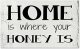 Wooden Signs Home is Where Your Honey is Custom Rustic Wood Sign Wood Gift 20x12 inch