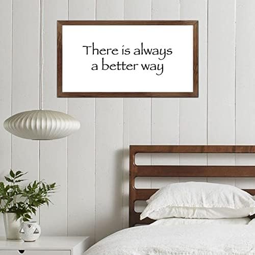 Funny Vintage Wooden Frame Sign 12x22 Inch,There is Always A Better Way Farmhouse Wooded Sign for Home Entrance Decor Ready to Hang Wall Art Holiday Sign Gifts