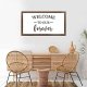 Funny Vintage Wooden Frame Sign 12x22 Inch,Welcome to Our Forever Farmhouse Wooded Sign for Home Entrance Decor Ready to Hang Wall Art Holiday Sign Gifts