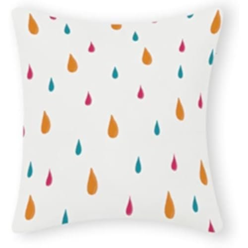 Color Dots Pillow Cover with Zipper Cotton 16x16 Inch Farmhouse Pillow Cover for Office Car Decor Funny Pillow Cover for Women Girls,Wedding Pillow Gifts