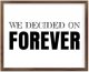 Funny Vintage Wooden Frame Sign 16x20 Inch,We Decided On Forever Farmhouse Wooded Sign for Home Entrance Decor Ready to Hang Wall Art Holiday Sign Gifts