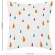 Color Dots Pillow Cover with Zipper Cotton 16x16 Inch Farmhouse Pillow Cover for Office Car Decor Funny Pillow Cover for Women Girls,Wedding Pillow Gifts
