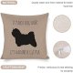 Its Not Dog Hair Its Havanese Glitter Pillow Case,Havanese Decor,Havanese Lover Gift,Havanese Mom Gift,Havanese Mom,Havanese Pillow 18x18; Decorative Pillow Cover Case