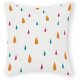 Color Dots Pillow Cover with Zipper Cotton 16x16 Inch Farmhouse Pillow Cover for Office Car Decor Funny Pillow Cover for Women Girls,Wedding Pillow Gifts