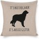 Its Not Dog Hair Its Aussie Glitter Pillow Cover,Australian Shepherd Dog,Aussie Decor,Australian Shepherd Mom,Aussie Dog Lover Gift 20"x20" Decorative Pillow Cover Case