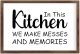 Funny Vintage Wooden Frame Sign 8x12 Inch,in This Kitchen We Make Messes and Memories Farmhouse Wooded Sign for Home Entrance Decor Ready to Hang Wall Art Holiday Sign Gifts