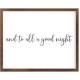 Funny Vintage Wooden Frame Sign 16x20 Inch,and to All A Good Night Farmhouse Wooded Sign for Home Entrance Decor Ready to Hang Wall Art Holiday Sign Gifts