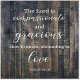 Abounding in Love Wood Sign Custom Wall Art Housewarming Gift 12x12 inch