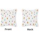 Color Dots Pillow Cover with Zipper Cotton 16x16 Inch Farmhouse Pillow Cover for Office Car Decor Funny Pillow Cover for Women Girls,Wedding Pillow Gifts