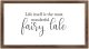 Funny Vintage Wooden Frame Sign 12x22 Inch,Life Itself is The Most Wonderful Fairy Tale Farmhouse Wooded Sign for Home Entrance Decor Ready to Hang Wall Art Holiday Sign Gifts