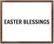 Funny Vintage Wooden Frame Sign 16x20 Inch,Easter Blessings Farmhouse Wooded Sign for Home Entrance Decor Ready to Hang Wall Art Holiday Sign Gifts