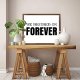 Funny Vintage Wooden Frame Sign 16x20 Inch,We Decided On Forever Farmhouse Wooded Sign for Home Entrance Decor Ready to Hang Wall Art Holiday Sign Gifts