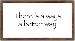 Funny Vintage Wooden Frame Sign 12x22 Inch,There is Always A Better Way Farmhouse Wooded Sign for Home Entrance Decor Ready to Hang Wall Art Holiday Sign Gifts