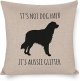Its Not Dog Hair Its Aussie Glitter Pillow Cover,Australian Shepherd Dog,Aussie Decor,Australian Shepherd Mom,Aussie Dog Lover Gift 20"x20" Decorative Pillow Cover Case