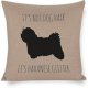 Its Not Dog Hair Its Havanese Glitter Pillow Case,Havanese Decor,Havanese Lover Gift,Havanese Mom Gift,Havanese Mom,Havanese Pillow 18x18; Decorative Pillow Cover Case