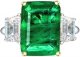Rectangular Lab Emerald Gemstone Ring Colored Gemstone Men‘s Women’s Gifts Family; Friends Jewelry Birthday Gifts Anniversary Wedding Festival Activities Daily, Size US 5