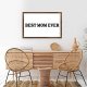 Funny Vintage Wooden Frame Sign 8x12 Inch,Best Mom Ever Farmhouse Wooded Sign for Home Entrance Decor Ready to Hang Wall Art Holiday Sign Gifts