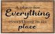 Wood Sign with Sayings Retro A Place for Everything, Everything in Its Place Signs Decorations for Bathroom Kitchen Nursery Decor Wood Plaque Above Bed Decor Wedding Gifts 13x21