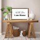 Funny Vintage Wooden Frame Sign 8x12 Inch,with You I Am Home Farmhouse Wooded Sign for Home Entrance Decor Ready to Hang Wall Art Holiday Sign Gifts