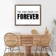 Funny Vintage Wooden Frame Sign 16x20 Inch,We Decided On Forever Farmhouse Wooded Sign for Home Entrance Decor Ready to Hang Wall Art Holiday Sign Gifts