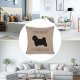 Its Not Dog Hair Its Havanese Glitter Pillow Case,Havanese Decor,Havanese Lover Gift,Havanese Mom Gift,Havanese Mom,Havanese Pillow 18x18; Decorative Pillow Cover Case