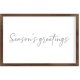 Funny Vintage Wooden Frame Sign 8x12 Inch,Season Greetings Farmhouse Wooded Sign for Home Entrance Decor Ready to Hang Wall Art Holiday Sign Gifts