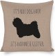 Its Not Dog Hair Its Havanese Glitter Pillow Case,Havanese Decor,Havanese Lover Gift,Havanese Mom Gift,Havanese Mom,Havanese Pillow 18x18; Decorative Pillow Cover Case