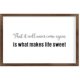 Funny Vintage Wooden Frame Sign 8x12 Inch,That It Will Never Come Again is What Makes Life Sweet Farmhouse Wooded Sign for Home Entrance Decor Ready to Hang Wall Art Holiday Sign Gifts